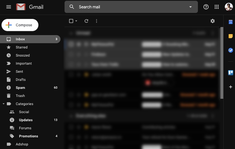 Cara Mengaktifkan Mode Gelap di Gmail di Desktop 4