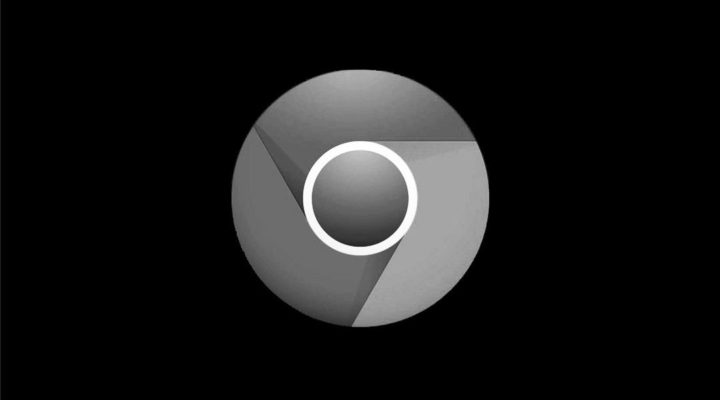 Logo gelap di Google Chrome