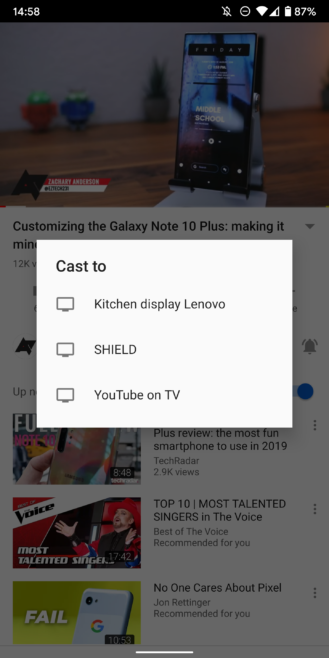 Как полностью контролировать YouTube на вашем телевизоре с мобильного телефона с голосовым поиском и управлением очередями 3