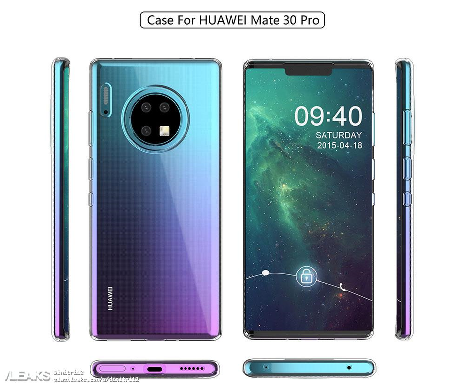 Case render memberi kita gambaran tentang Huawei Mate 30 Pro - Huawei Mate 30 dan Mate 30 Pro yang akan diluncurkan pada 19 September