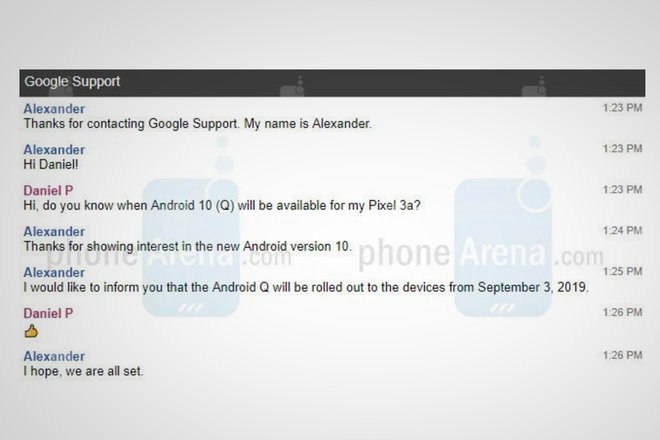 Tanggal rilis Android 10 sebelum waktunya diungkapkan oleh agen Dukungan Google 1