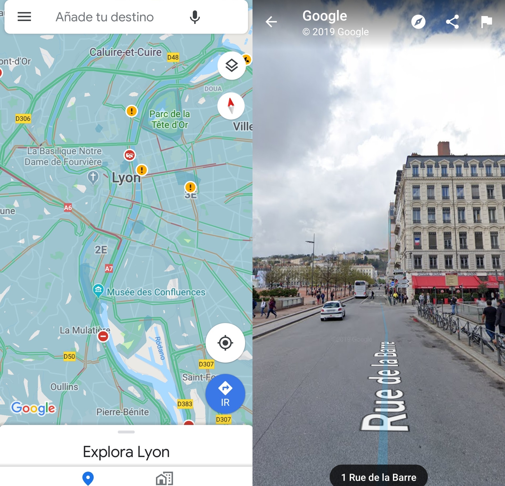 Ya puedes acceder a Street View desde Google Maps para dispositivos móviles