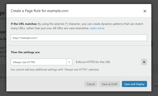 Buat Aturan Halaman untuk Menggunakan HTTPS di WordPress