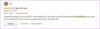 Лучший самсунг Galaxy Note        10 коробок жесткой задней панели Tozo Clear