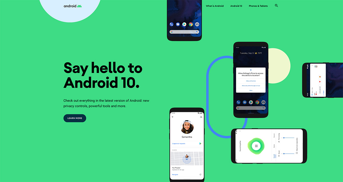 Situs web Android diperbarui ke beast dengan kedatangan Android 10 1