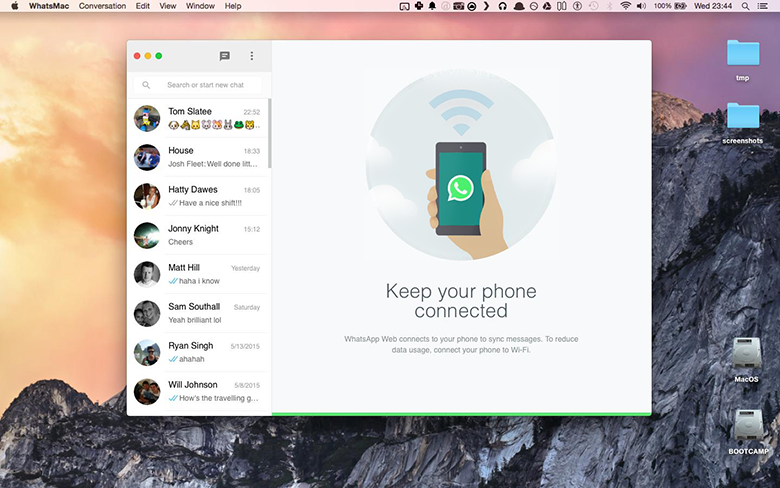 WhatsMac membawa obrolan WhatsApp ke Mac Anda secara gratis 3