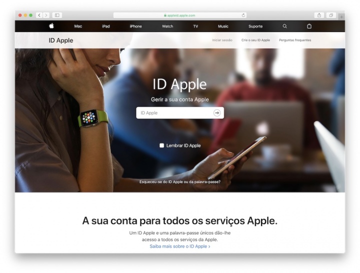 Gambar layanan ID Apple meminta akses email