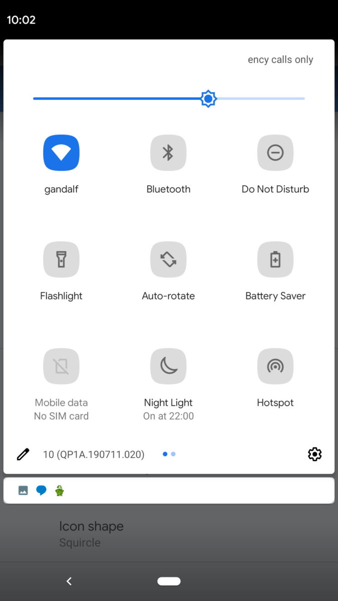 Android 10 warna aksen 1
