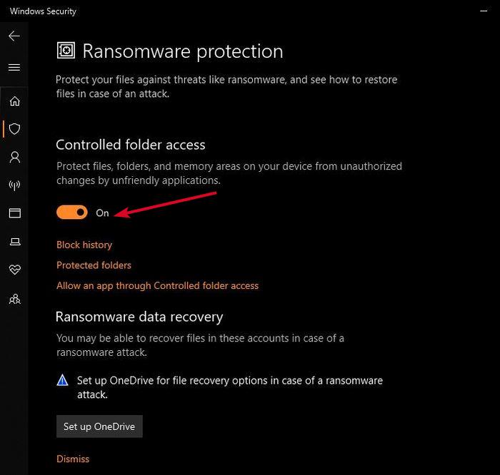Aktifkan Perlindungan Ransomware Windows Perlindungan Defans Ransomware Mengelola Akses Folder Terkendali Aktif