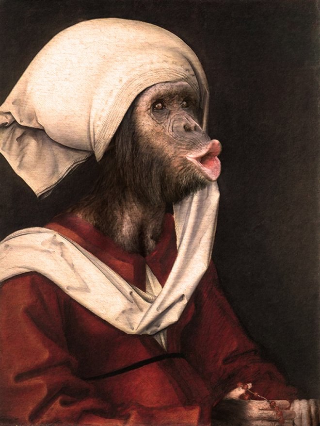 25 gambar lucu hewan Photoshopped ke lukisan Renaissance 5
