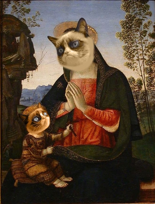 25 gambar lucu hewan Photoshopped ke lukisan Renaissance 4