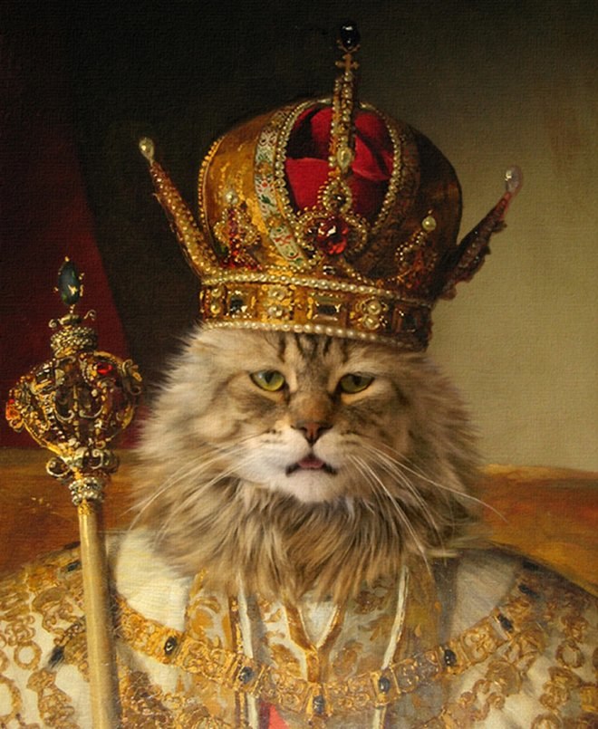 25 gambar lucu  hewan  Photoshopped ke lukisan  Renaissance 