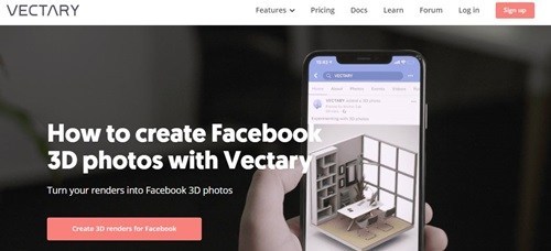 Trang web của Vectary