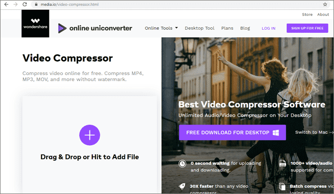 Kompres Video Online Dengan Mediaio