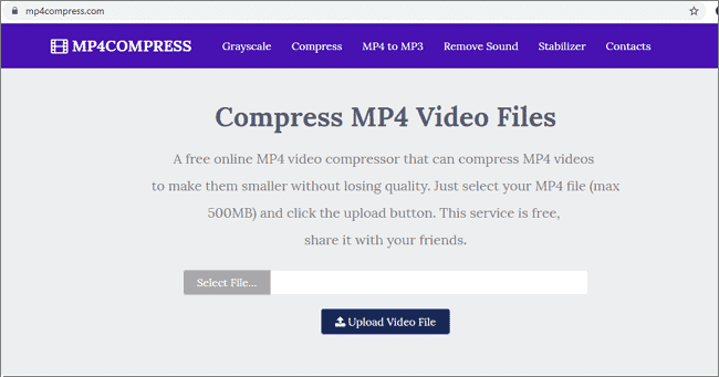 Kompres Video MP4 Online Dengan Mp4Compressor