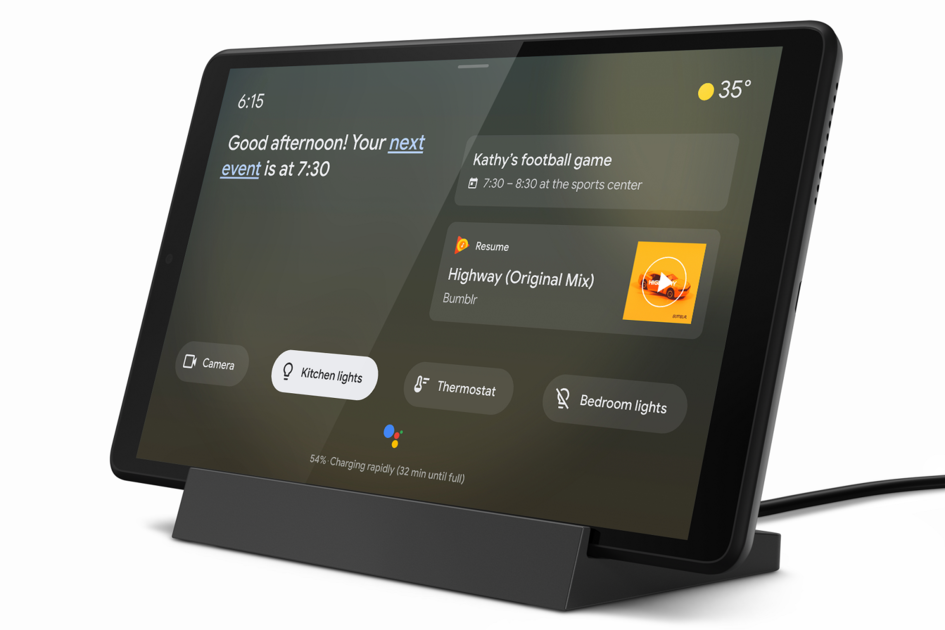 Tablet Lenovo baru yang berfungsi ganda sebagai layar rumah pintar segera hadir