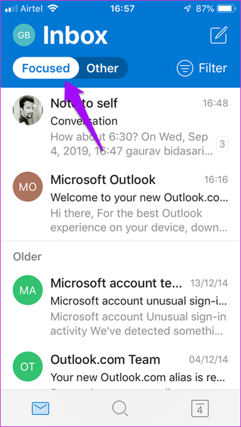 Aplikasi Outlook Vs Apple Mail 10