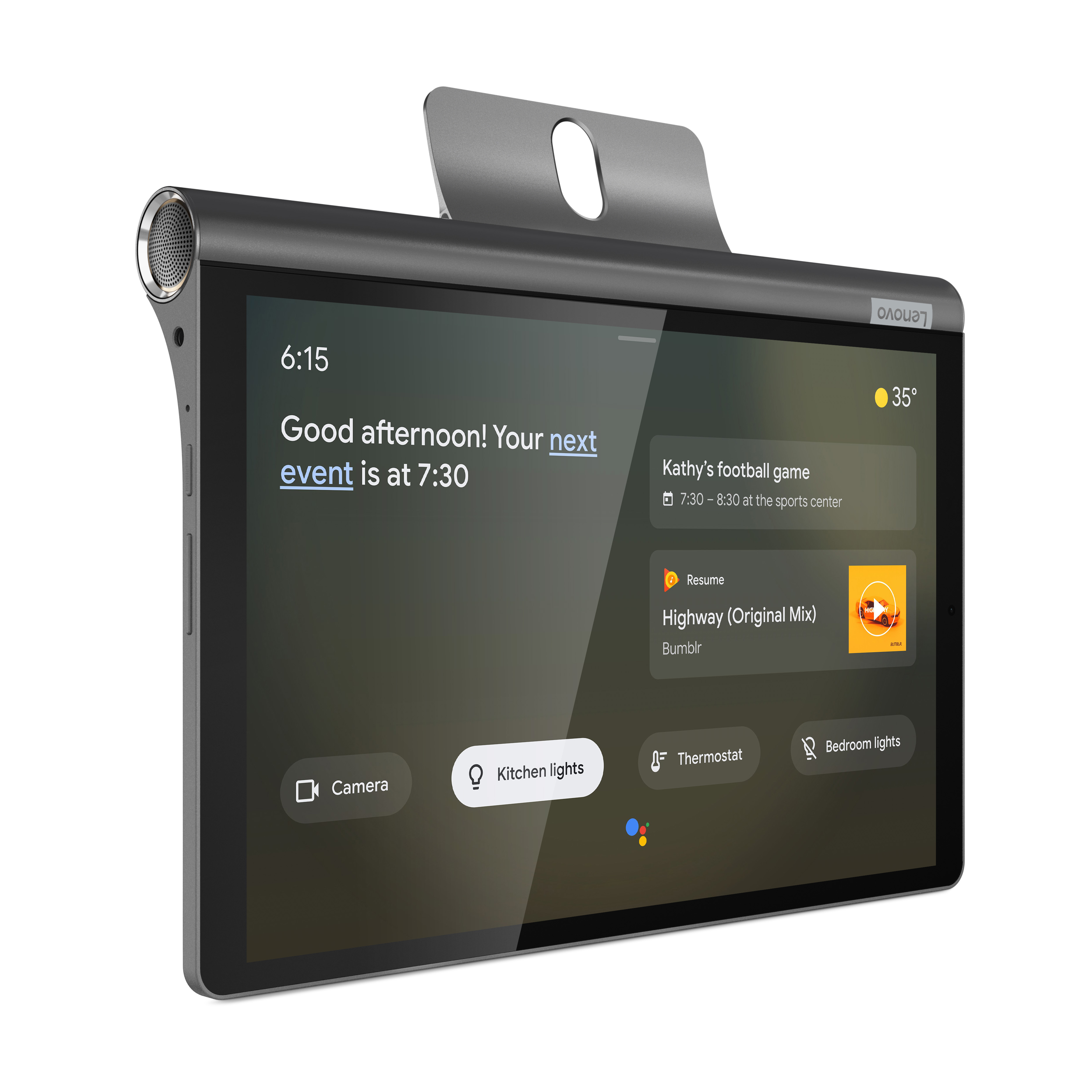 Lenovo Yoga Smart Tab baru berfungsi sebagai Google Assistant tampilan cerdas 2