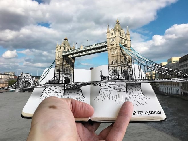 Artis luar biasa ini mengubah perspektif Anda tentang dunia dengan sketsa yang menakjubkan 14