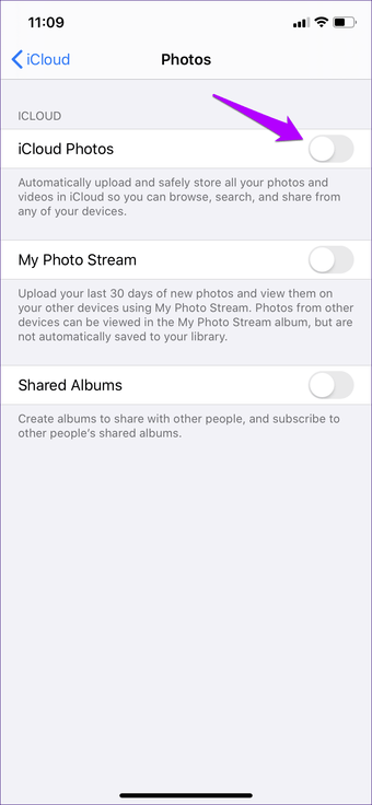 Icloud iPhone 9 fotoğraflarını yedeklemiyor