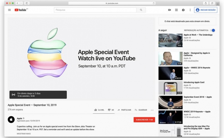 Apple akan menyiarkan acara khusus September secara langsung YouTube untuk pertama kalinya 1