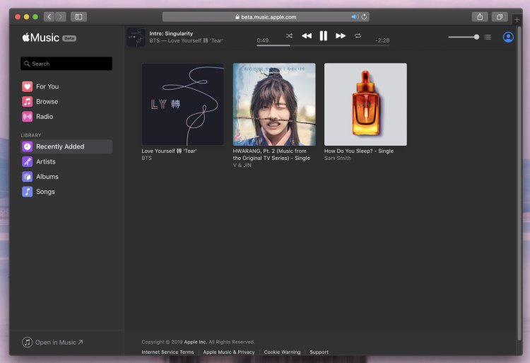 Apple Fitur Musik di Web Kurang; Tapi Bekerja Sempurna untuk Beta 1