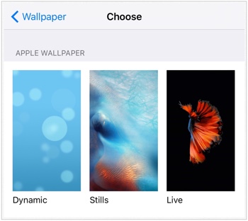 iPhone 6s - Wallpaper - Pengaturan