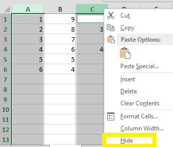 Cara Menyembunyikan Kolom di Microsoft Excel 1