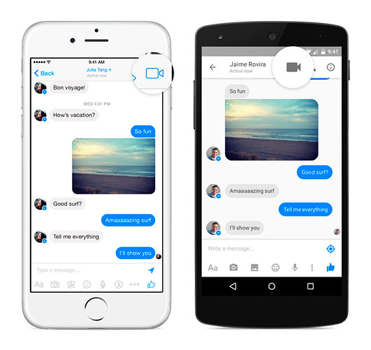 Facebook Messenger    bắt đầu kích hoạt cuộc gọi video 3