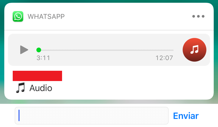 Image - WhatsApp untuk iOS sekarang memungkinkan Anda untuk mendengarkan audio dan musik dari notifikasi