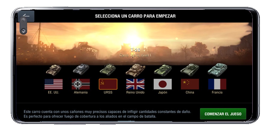 Pilihan tangki di World of Tanks Blitz MMO