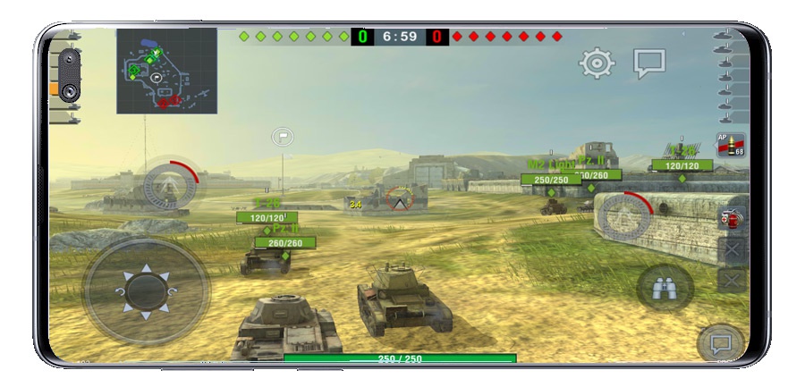 Kualitas grafis World of Tanks Blitz MMO