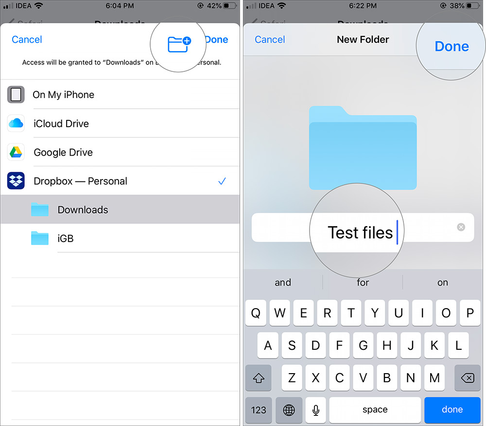 Buat Folder Baru untuk Menyimpan File Unduhan Safari di iPhone