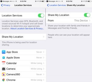 Cara membagikan lokasi Anda langsung di iPhone
