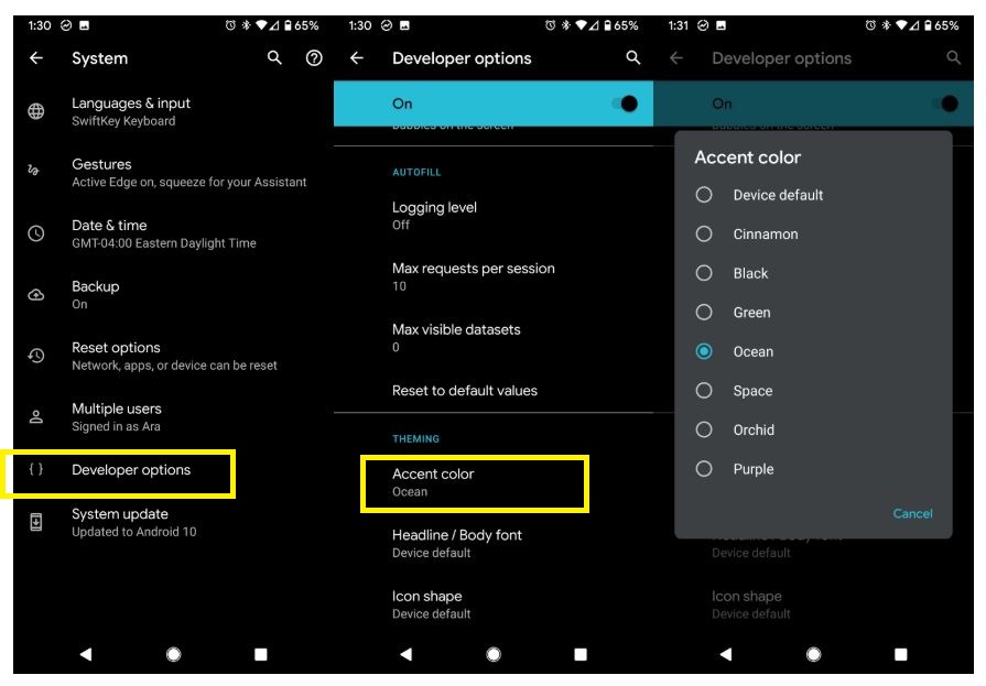 Как активировать темную тему в Android 10? 5