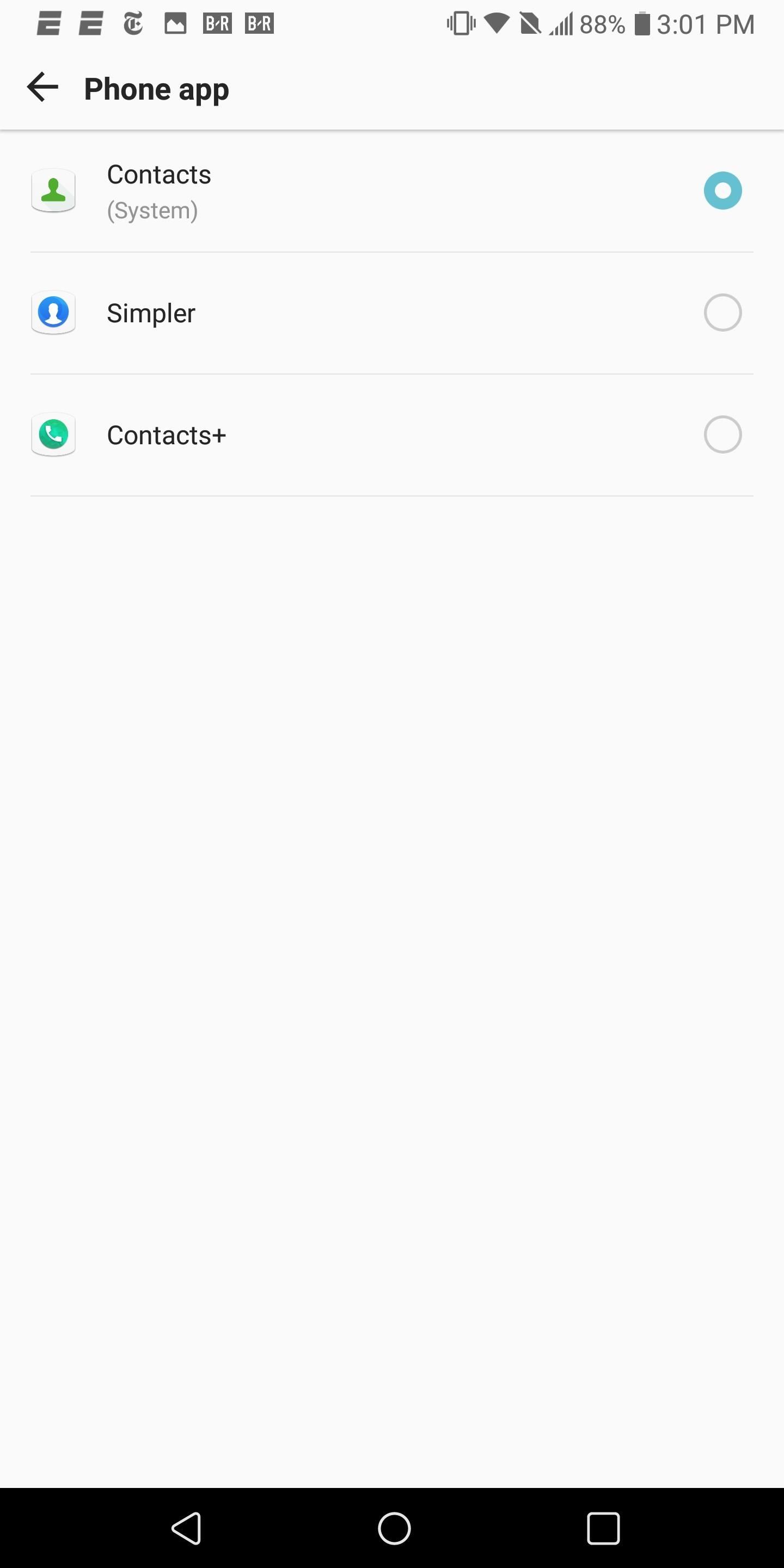 Cara menyembunyikan kontak tanpa nomor telepon di Android
