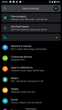 Irisan Play Store mulai muncul di pengaturan Android 10 3