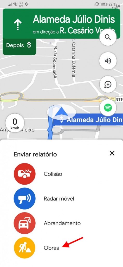 Google Maps berfungsi melaporkan pengguna