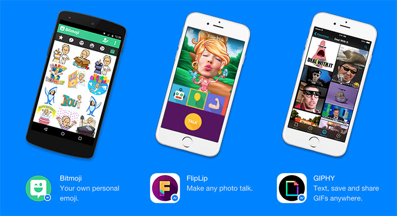 Facebook Messenger sekarang memungkinkan Anda untuk mengirim GIF dan menggunakan aplikasi lain 3