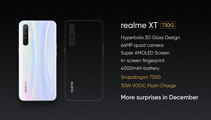 Realme XT 730G dengan 30W VOOC flash launching pada bulan Desember 2