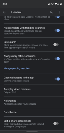 [Update: Rolling out again] Aplikasi Google mendapatkan mode gelap penuh untuk Pencarian, Asisten, dan umpan Temukan dalam aplikasi [APK Download] 1