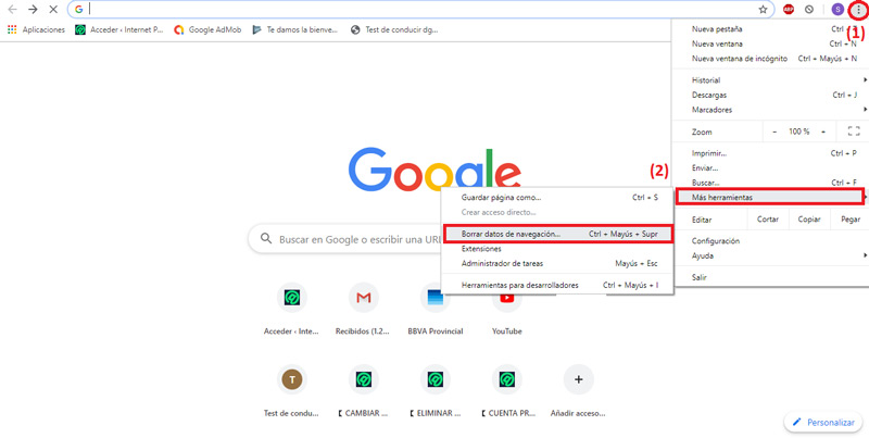 Langkah-langkah untuk menghapus cache browser Google Chrome saya