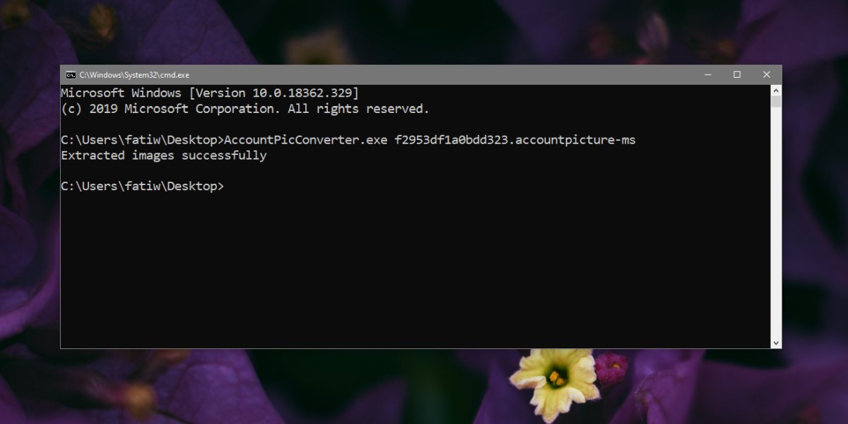 Cara mengekstrak gambar akunpicture-ms ke BMP pada Windows 10 1