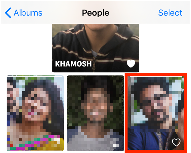 Pilih wajah dari album People
