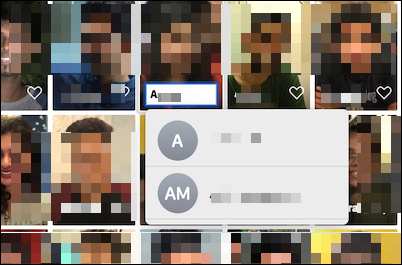 Pintasan cepat untuk menambahkan nama ke wajah di aplikasi Foto di Mac