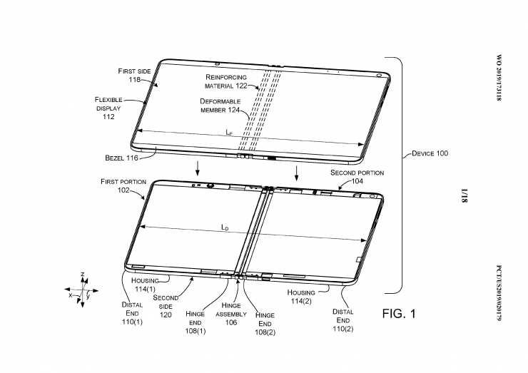 La patente de Microsoft resolverá un gran problema Galaxy Fold    y otro pliegue 1