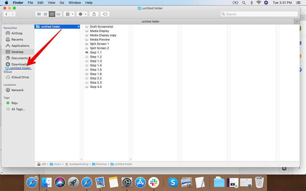 Tambahkan Folder Kustom di Finder Sidedar di Mac