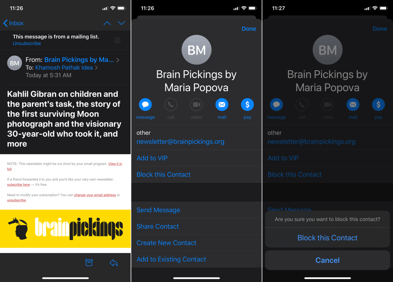 iOS 13: Semua fitur baru di aplikasi Mail 3