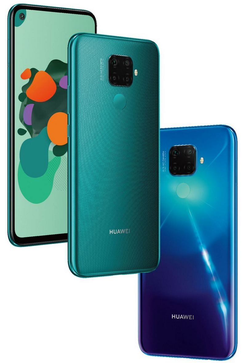 Iklan yang difilter dari garis Huawei Mate 30 menampilkan 4 perangkat 4