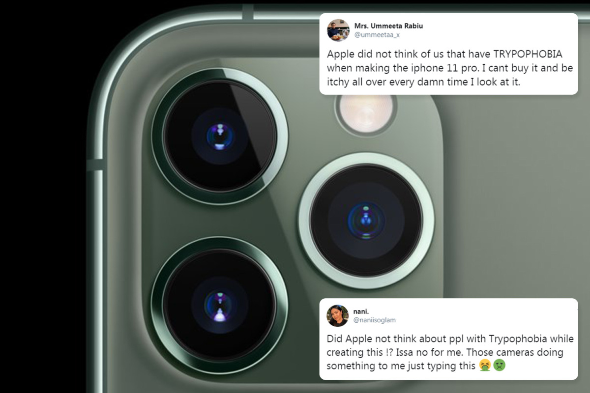 Apple'iPhone 11' memicu 'orang dengan ketakutan akan lubang kecil karena terlalu banyak kamera